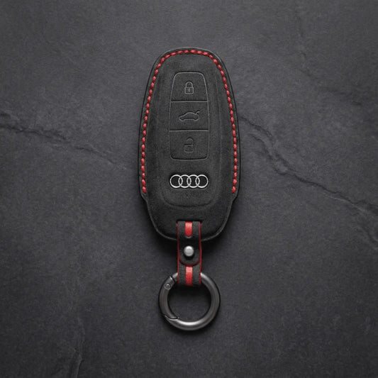 Audi Hand - Stitched Alcantara Key Fob Cover – All Types - A