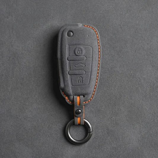Audi Hand - Stitched Alcantara Key Fob Cover – All Types - D
