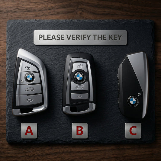BMW Hand - Stitched Alcantara Key Fob Cover - All Types - A