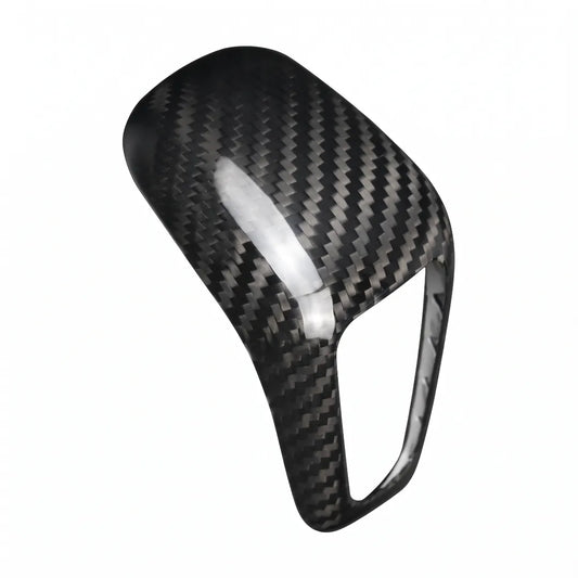 Carbon Fiber Gear Selector Cover for Porsche Cayenne / Cayenne E-Hybrid – 2018–2023 - Black