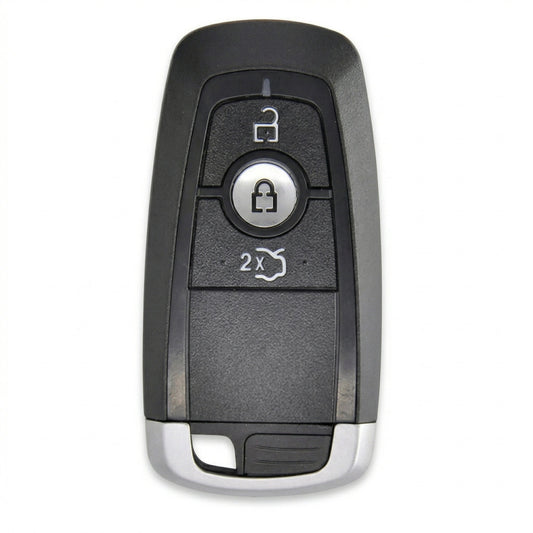 Ford Hand - Stitched Alcantara Key Fob Cover - Rectangular 3 - Button - Dark charcoal