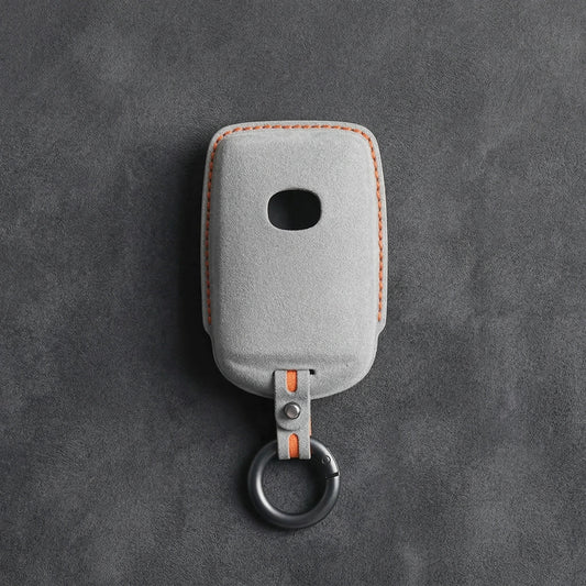 Mazda Hand - Stitched Alcantara Key Fob Cover – Side - Button Series - A