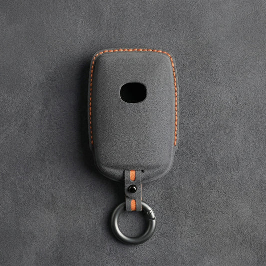 Mazda Hand - Stitched Alcantara Key Fob Cover – Side - Button Series - A