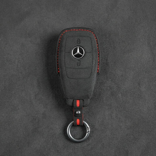 Mercedes - Benz Alcantara Key Fob – Contemporary 2 - Button - Dark charcoal