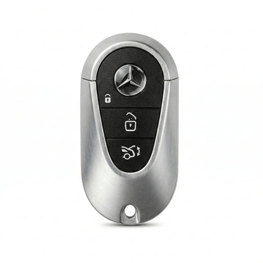 Mercedes - Benz Alcantara Key Fob – Contemporary 3 - Button - White