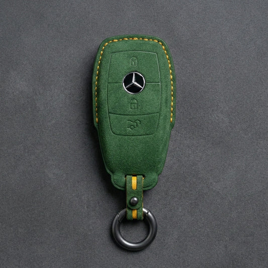 Mercedes - Benz Alcantara Key Fob - Teardrop - Grass green