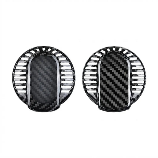 Mini Cooper Carbon Key Fob Cover – Circular Panic Smart Key - Black