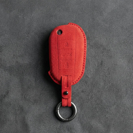 Peugeot Hand - Stitched Alcantara Key Fob Cover - All Types - A