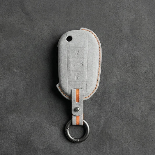 Peugeot Hand - Stitched Alcantara Key Fob Cover - All Types - A