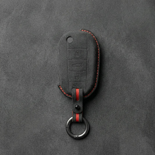 Peugeot Hand - Stitched Alcantara Key Fob Cover - All Types - A