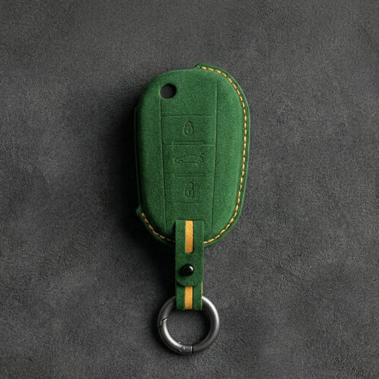 Peugeot Hand - Stitched Alcantara Key Fob Cover - All Types - A