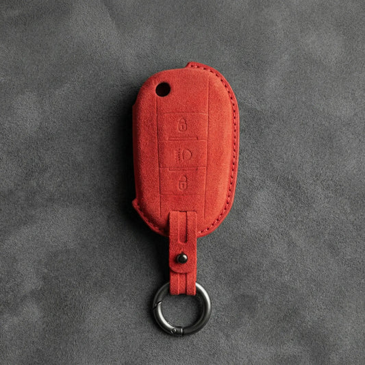 Peugeot Hand - Stitched Alcantara Key Fob Cover - All Types - B