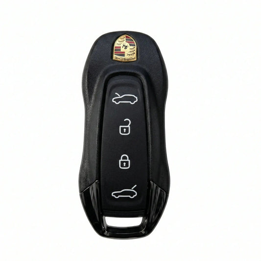 Porsche Hand - Stitched Alcantara Key Fob Cover - Slimline Car - Shape - Dark charcoal
