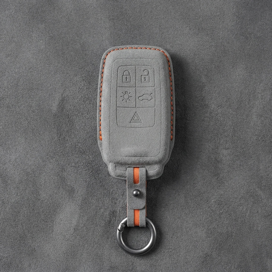 Volvo Hand - Stitched Alcantara Key Fob Cover - All Types - B