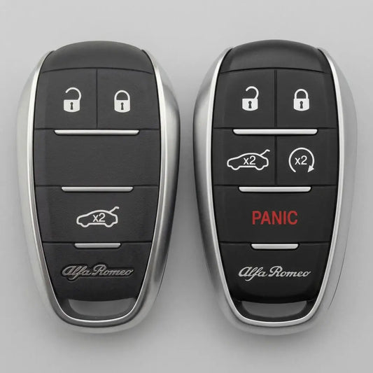 Alfa Romeo Factory Key Fob Shield Button Variants