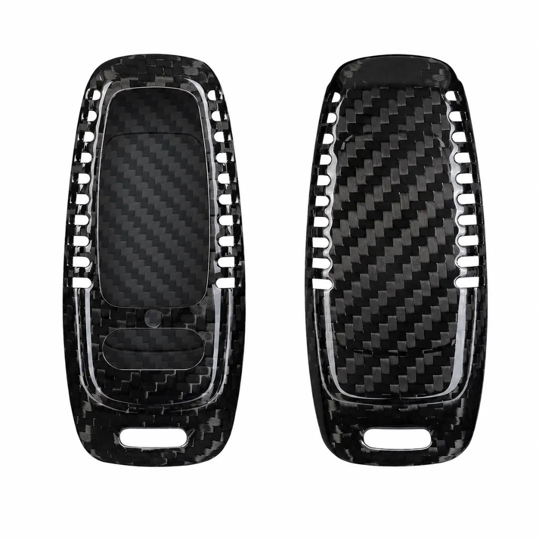 Audi Carbon Key Fob Cover With Vent Aero 3-button Smart Fob Black