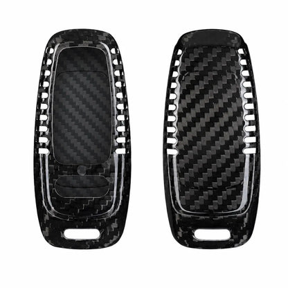 Audi Carbon Key Fob Cover With Vent Aero 3-button Smart Fob Black