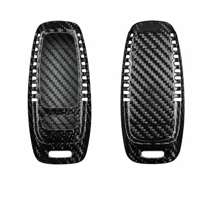 Audi Carbon Key Fob Cover With Vent Aero 3-button Smart Fob Silver