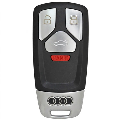 Audi Hand-Stitched Alcantara Key Fob Cover - Geometric 4-Button Smart Fob
