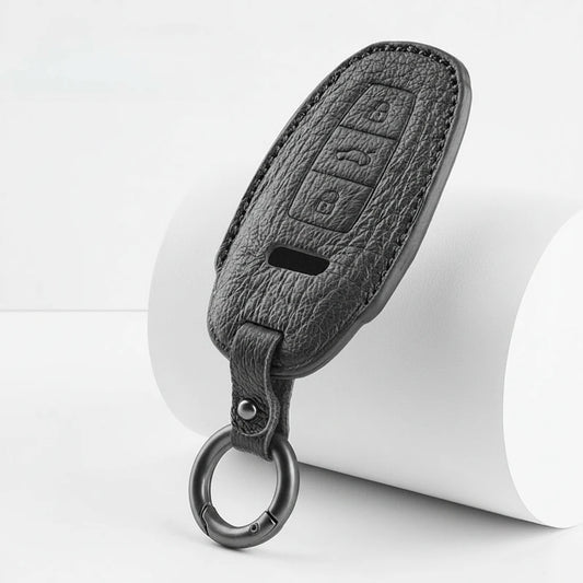 Audi Goatskin Key Fob Cover - Aero 3-Button Smart Fob - Black