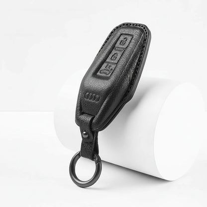 Audi Goatskin Key Fob Cover - Shield Smart Key - Black