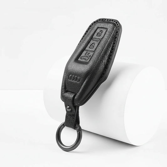 Audi Goatskin Key Fob Cover - Shield Smart Key - Black