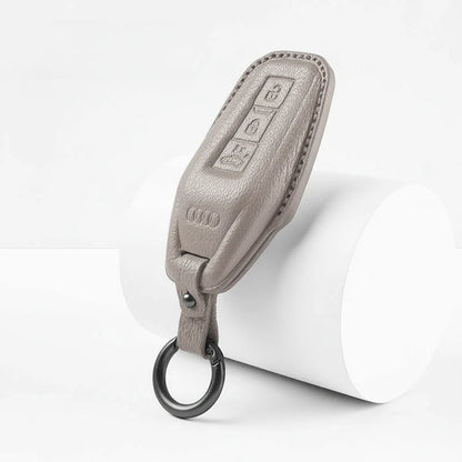 Audi Goatskin Key Fob Cover - Shield Smart Key - Gray