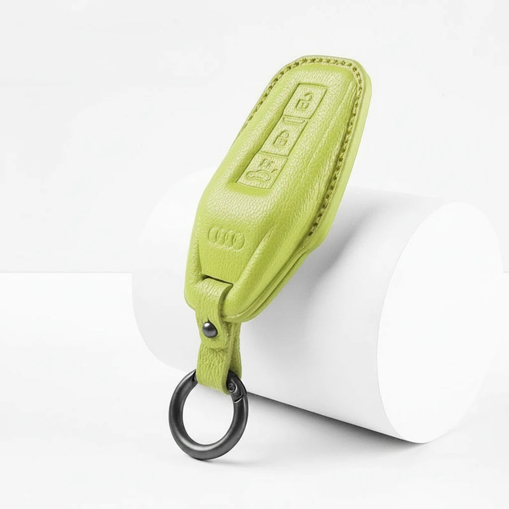 Audi Goatskin Key Fob Cover - Shield Smart Key - Green