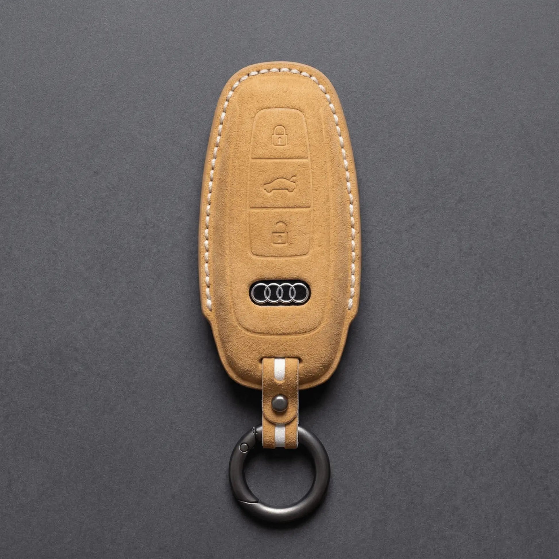 Audi Hand - Stitched Alcantara Key Fob Cover – All Types - A