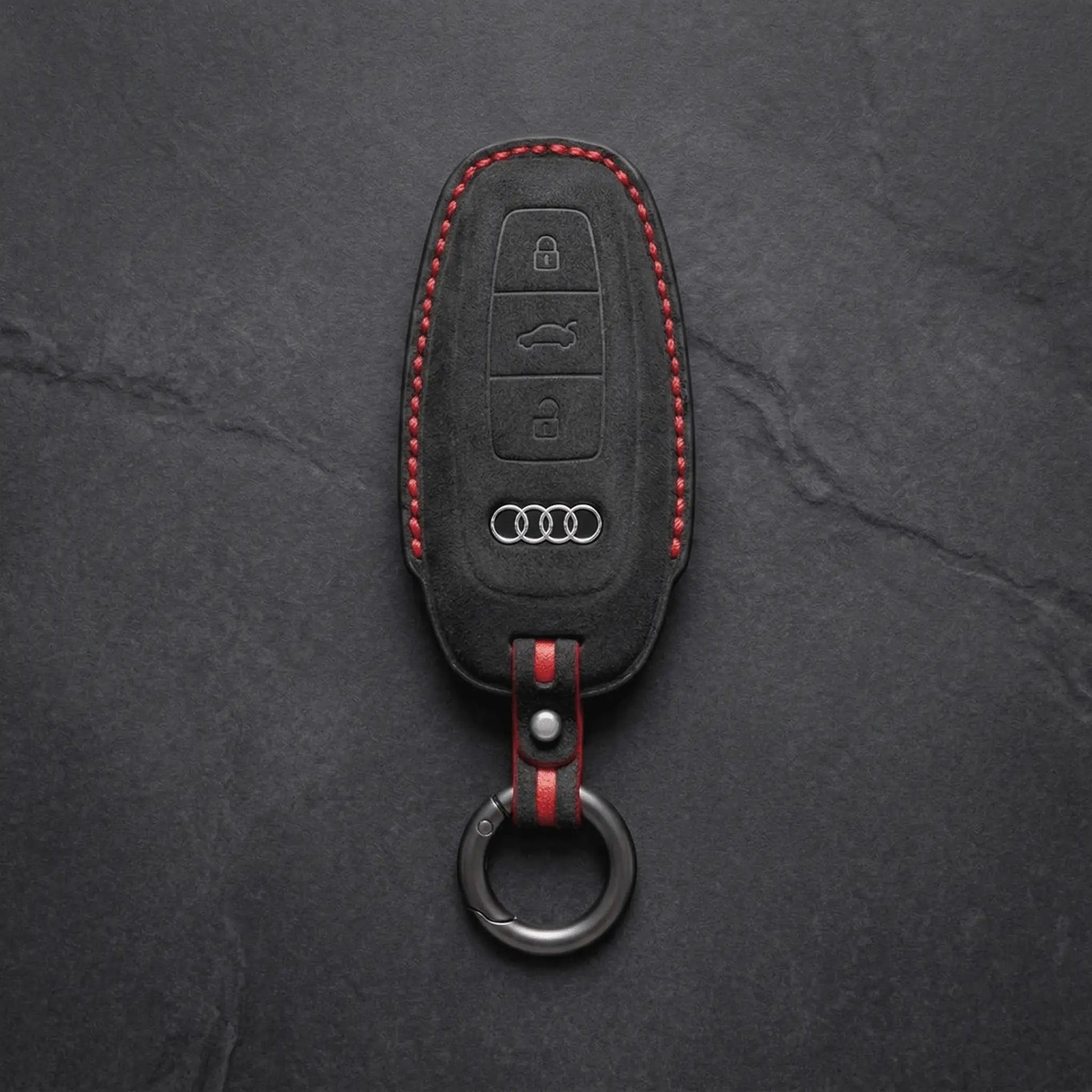 Audi Hand - Stitched Alcantara Key Fob Cover – All Types - A