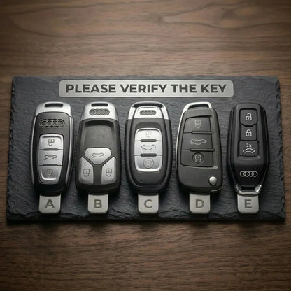 Audi Hand - Stitched Alcantara Key Fob Cover – All Types - A