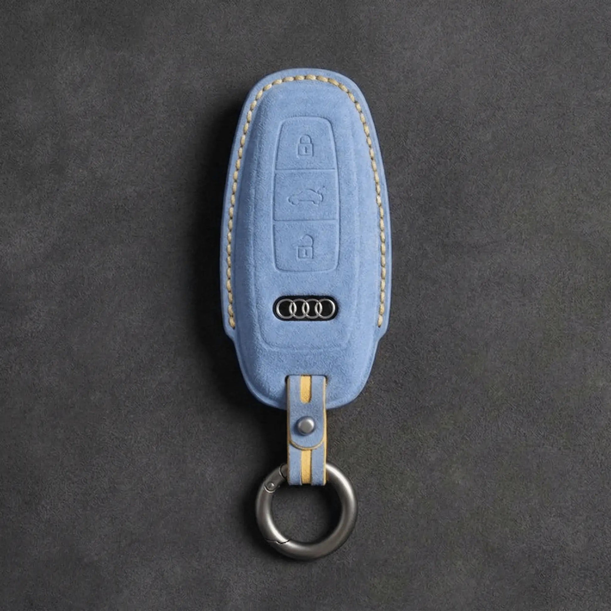 Audi Hand - Stitched Alcantara Key Fob Cover – All Types - A