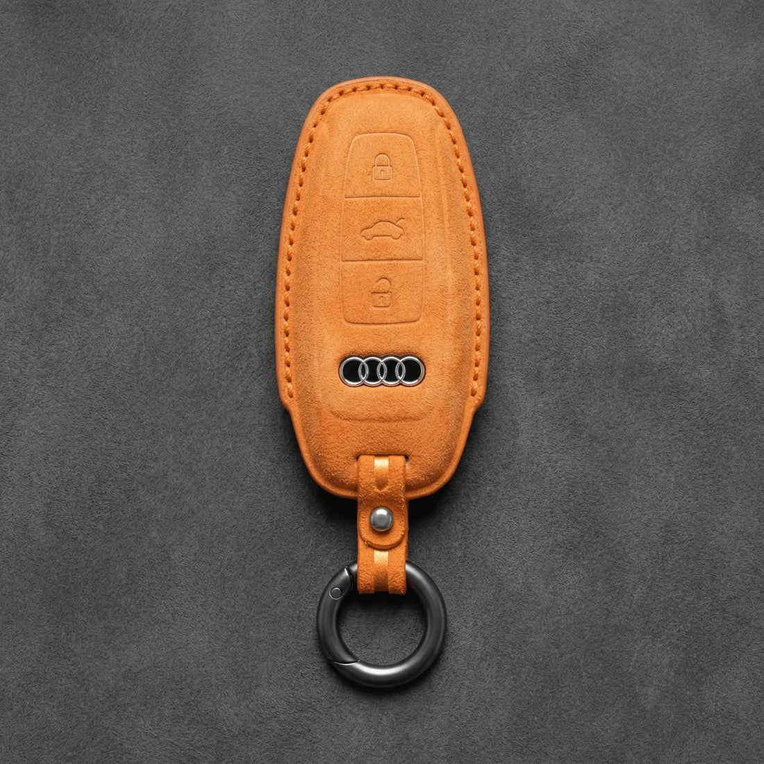 Audi Hand - Stitched Alcantara Key Fob Cover – All Types - A