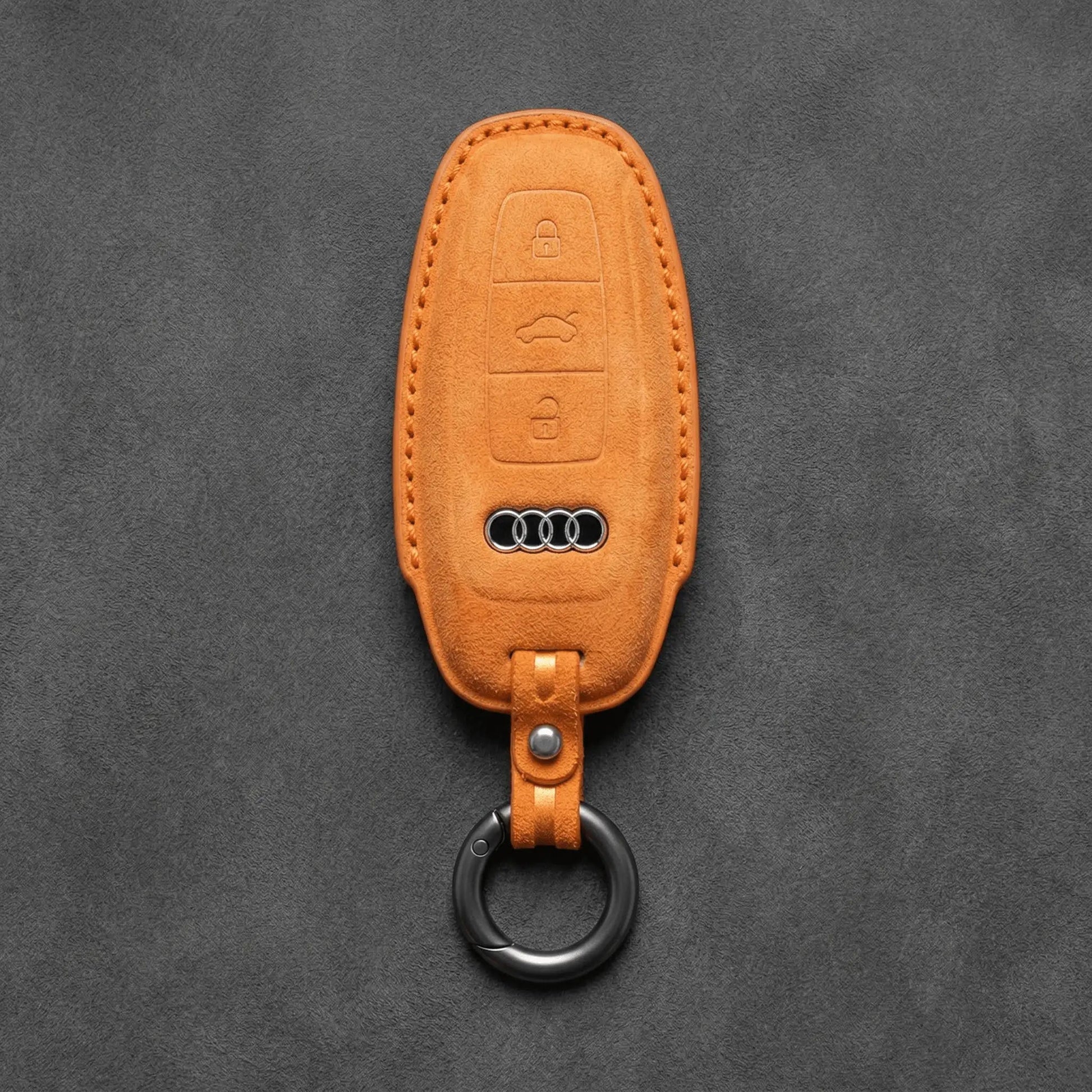 Audi Hand - Stitched Alcantara Key Fob Cover – All Types - A