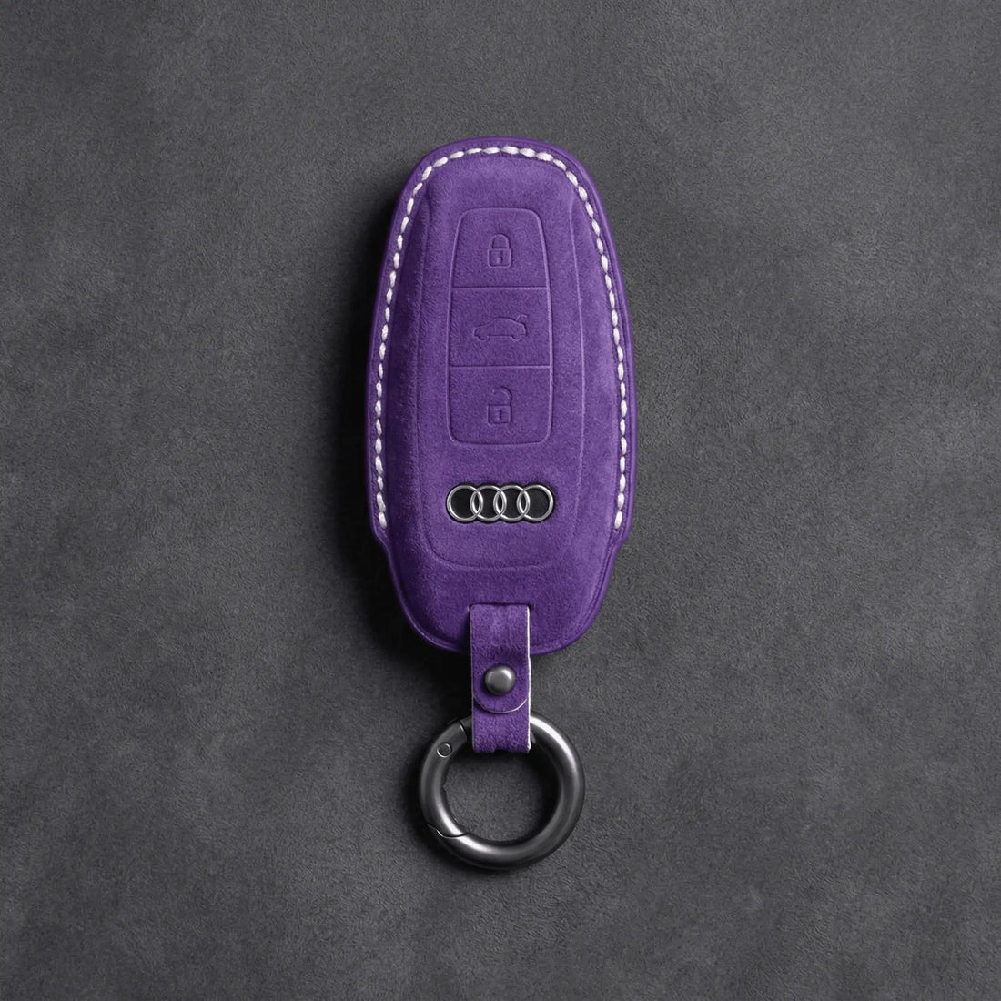 Audi Hand - Stitched Alcantara Key Fob Cover – All Types - A