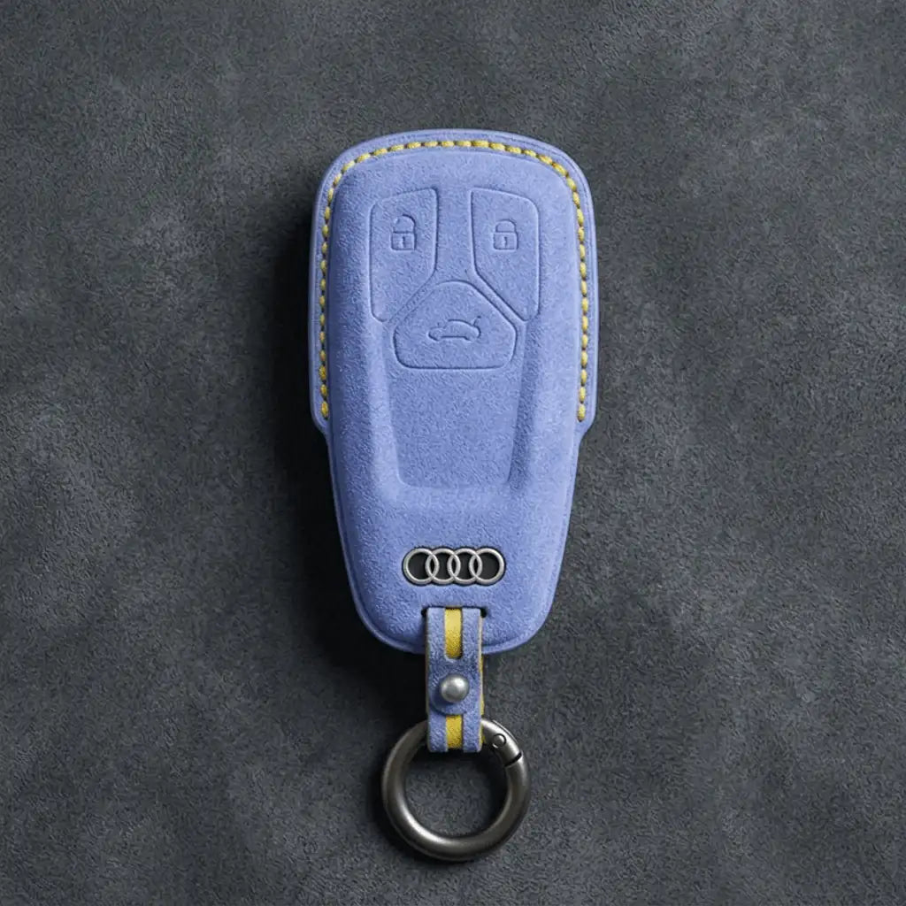 Audi Hand - Stitched Alcantara Key Fob Cover – All Types - B