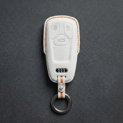 Audi Hand - Stitched Alcantara Key Fob Cover – All Types - B