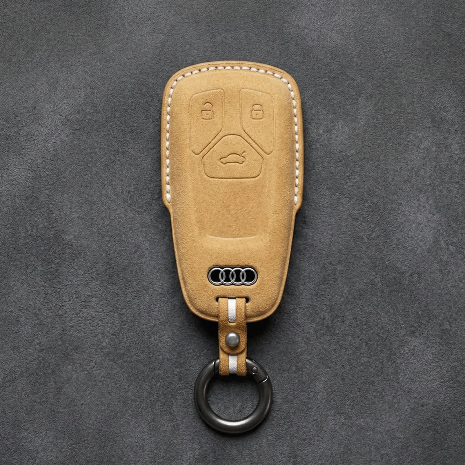 Audi Hand - Stitched Alcantara Key Fob Cover – All Types - B