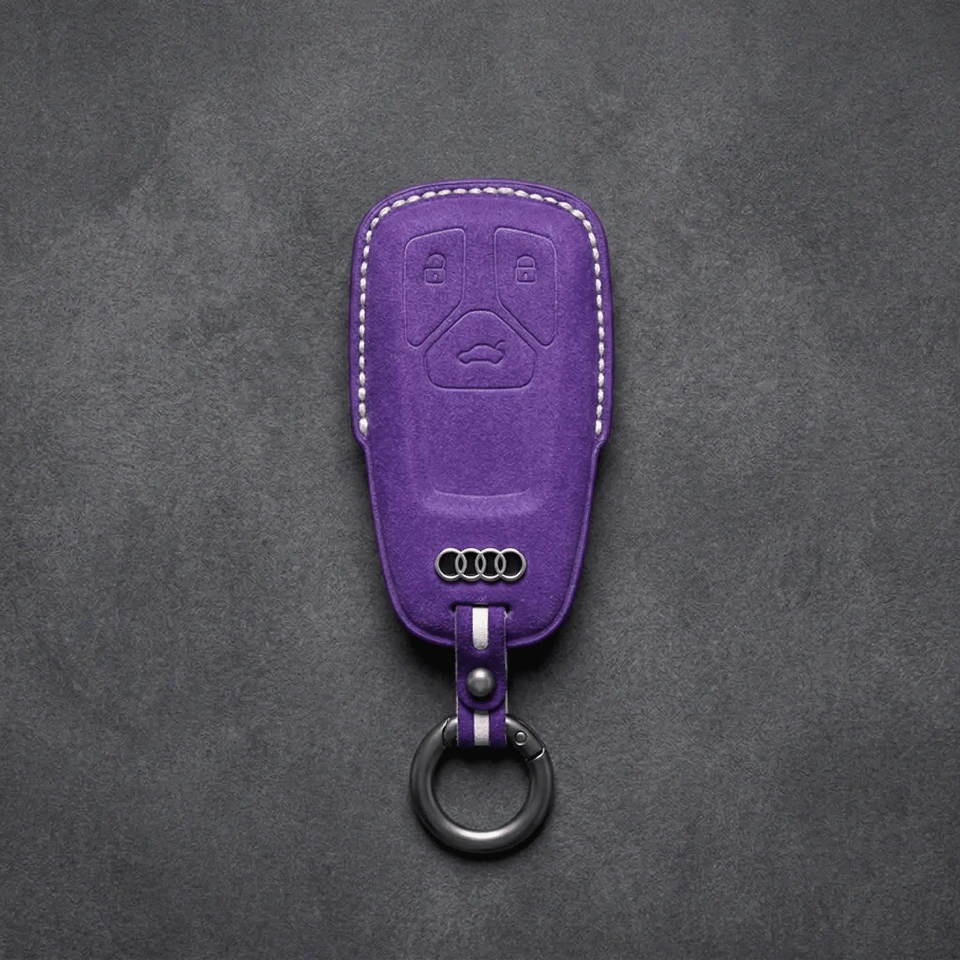 Audi Hand - Stitched Alcantara Key Fob Cover – All Types - B