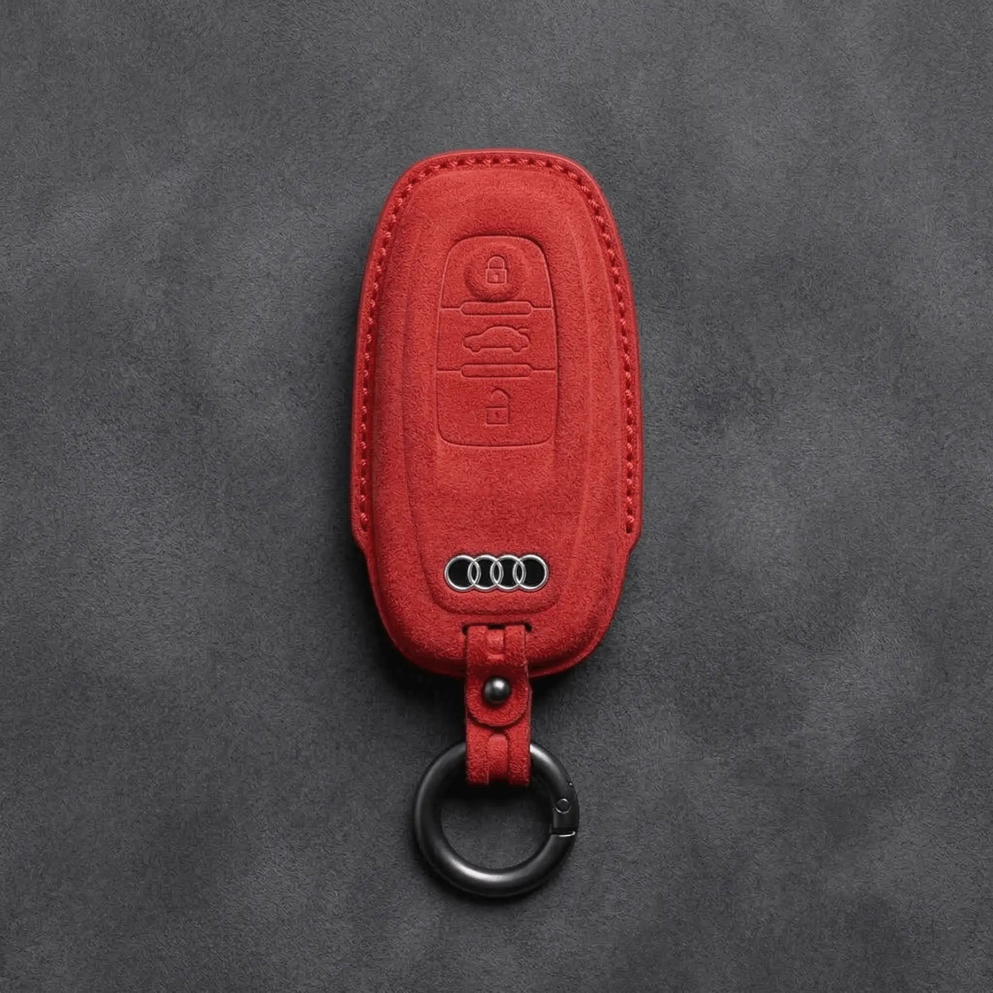 Audi Hand - Stitched Alcantara Key Fob Cover – All Types - C