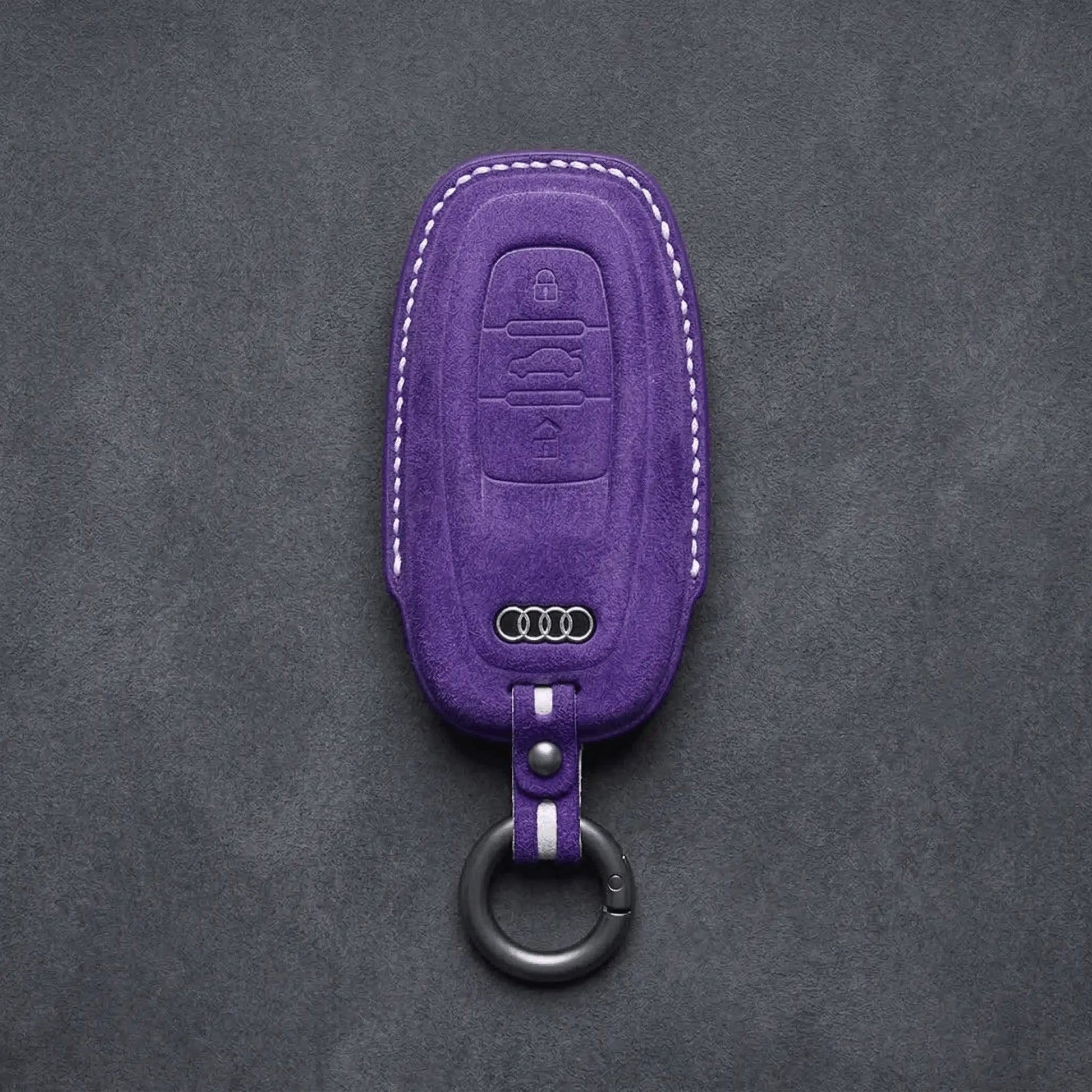 Audi Hand - Stitched Alcantara Key Fob Cover – All Types - C