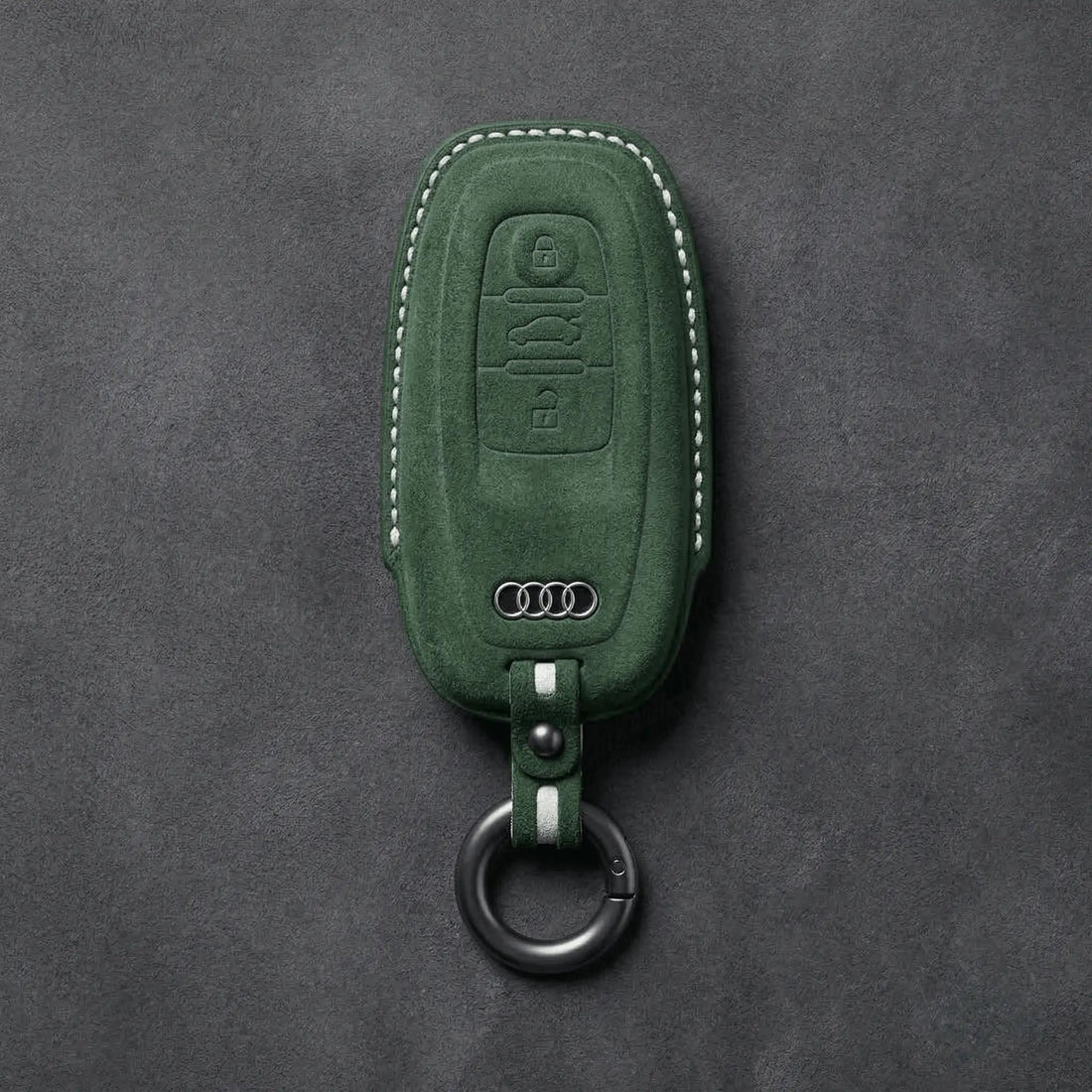 Audi Hand - Stitched Alcantara Key Fob Cover – All Types - C