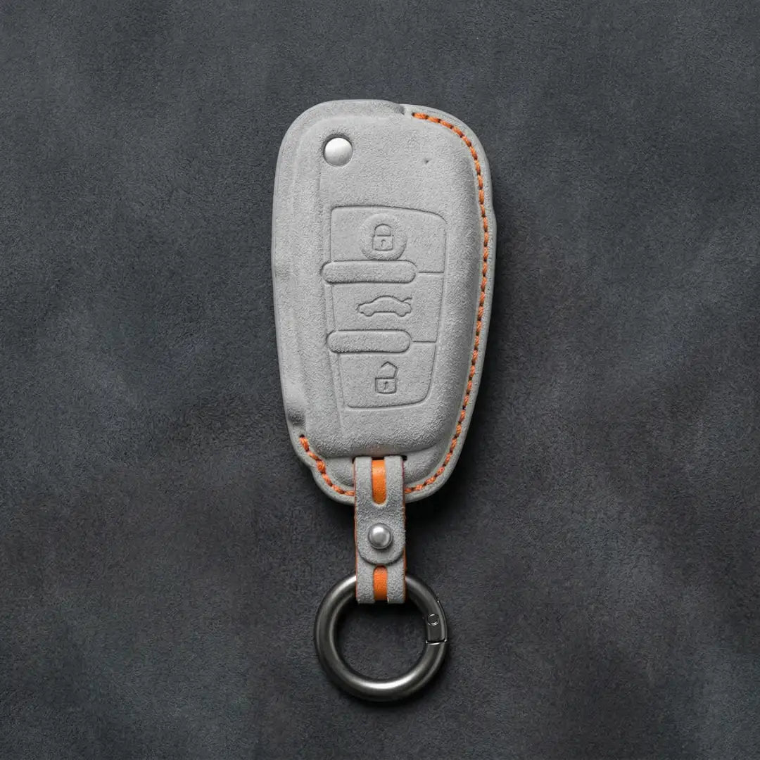 Audi Hand - Stitched Alcantara Key Fob Cover – All Types - D
