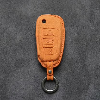 Audi Hand - Stitched Alcantara Key Fob Cover – All Types - D