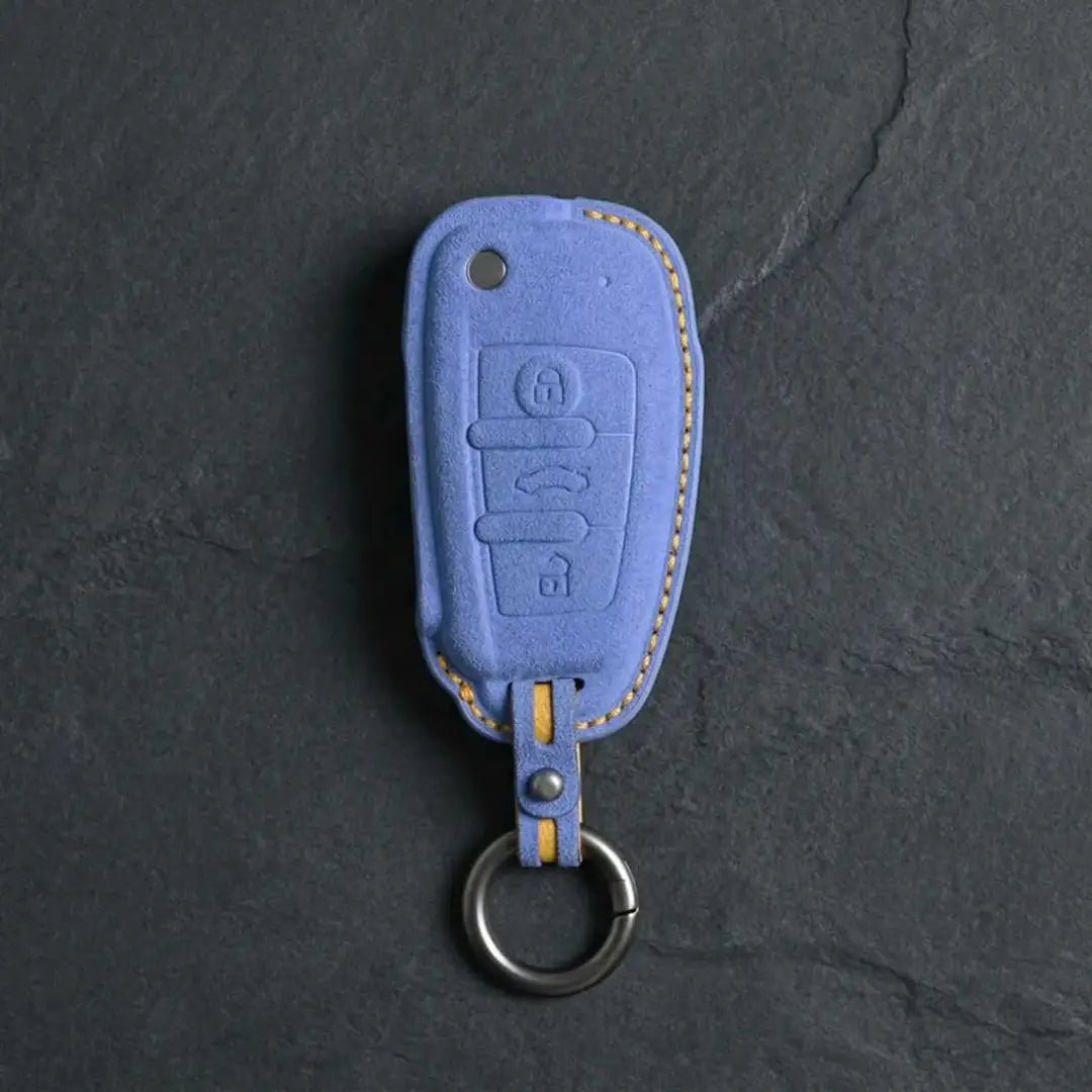 Audi Hand - Stitched Alcantara Key Fob Cover – All Types - D