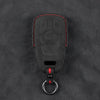 Audi Hand-Stitched Alcantara Key Fob Cover - Geometric 4-Button Smart Fob