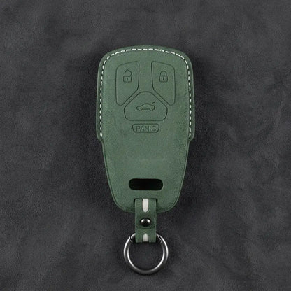 Audi Hand-Stitched Alcantara Key Fob Cover - Geometric 4-Button Smart Fob