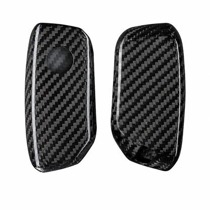 BMW Carbon Key Fob Cover - Side-Button Wedge
