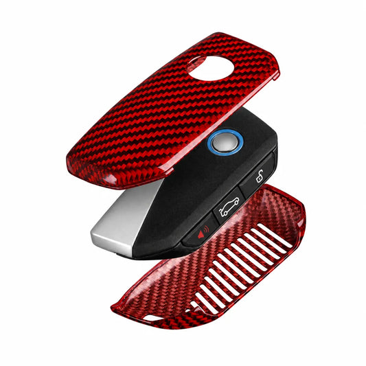 BMW Carbon Key Fob Cover - Side-Button Wedge