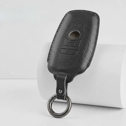BMW Goatskin Key Fob Cover - Symmetric Smart Fob - Black